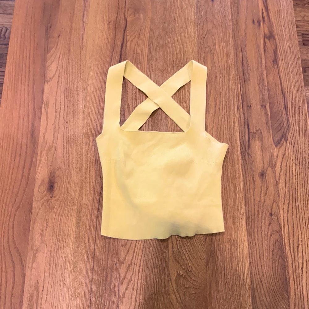 Yellow Crop Top